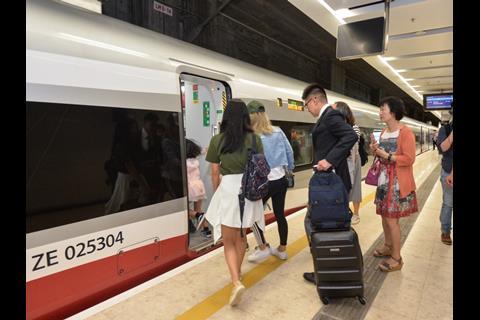 Public services on the Express Rail Link began with the 07.00 departure on September 23.